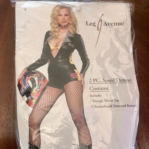 Leg Avenue Sexy Race Car Driver Jumpsuit Costume